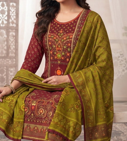 Kar Chupi Boutique Unstitched Three Piece