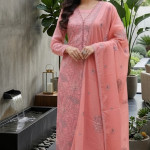 Cotton Unstitched Three Piece