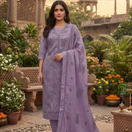 Cotton Unstitched Three Piece