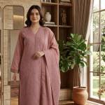Cotton Unstitched Three Piece